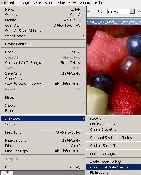 Automate men&uuml;s&uuml;ndenConditional Mode Change, Fit Image