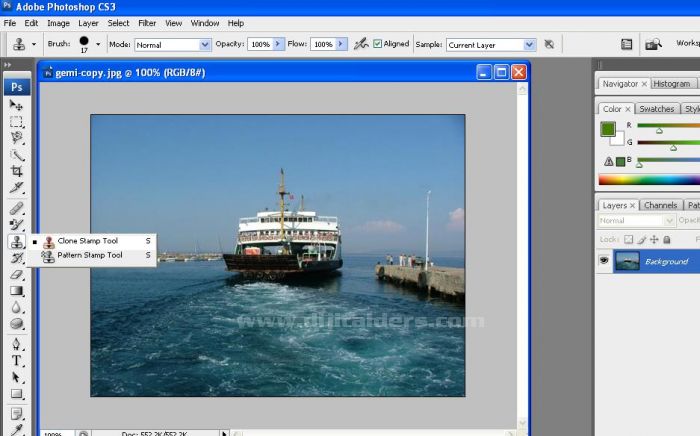 Clone Stamp Tool Kullanımı