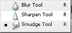 Blur,Sharpen,Smudge Tools