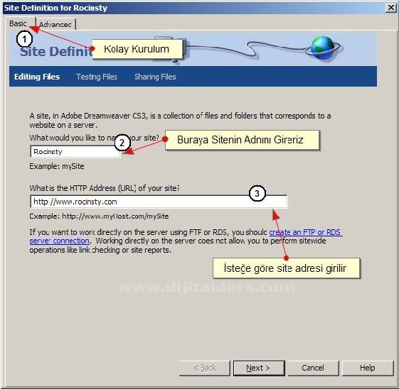 Site Tanımlama Basic Anlatım