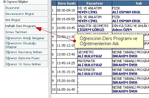 E-okulun Kullanımıfireshotöğrenci - Veli Girişleri