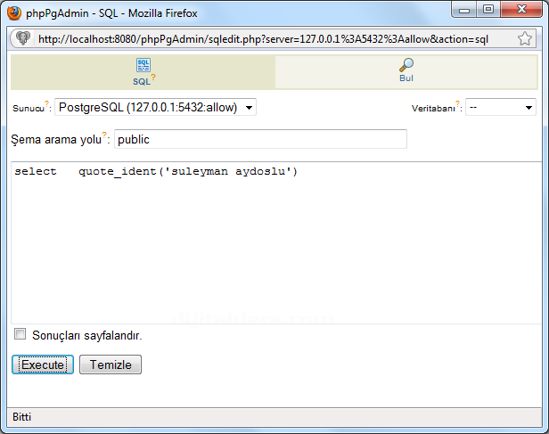 Postgressql Veri Tabanında String Fonksiyonları