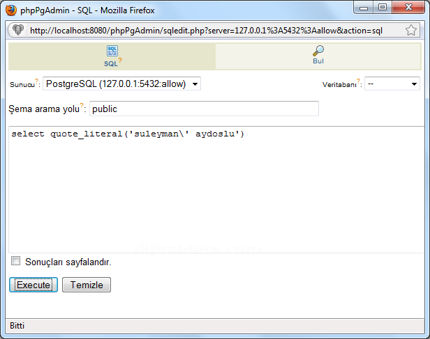 Postgressql Veri Tabanında String Fonksiyonları