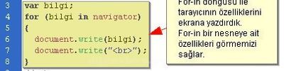 Javascriptte Döngüler For, While, Do-while, Break, Continue, For-in