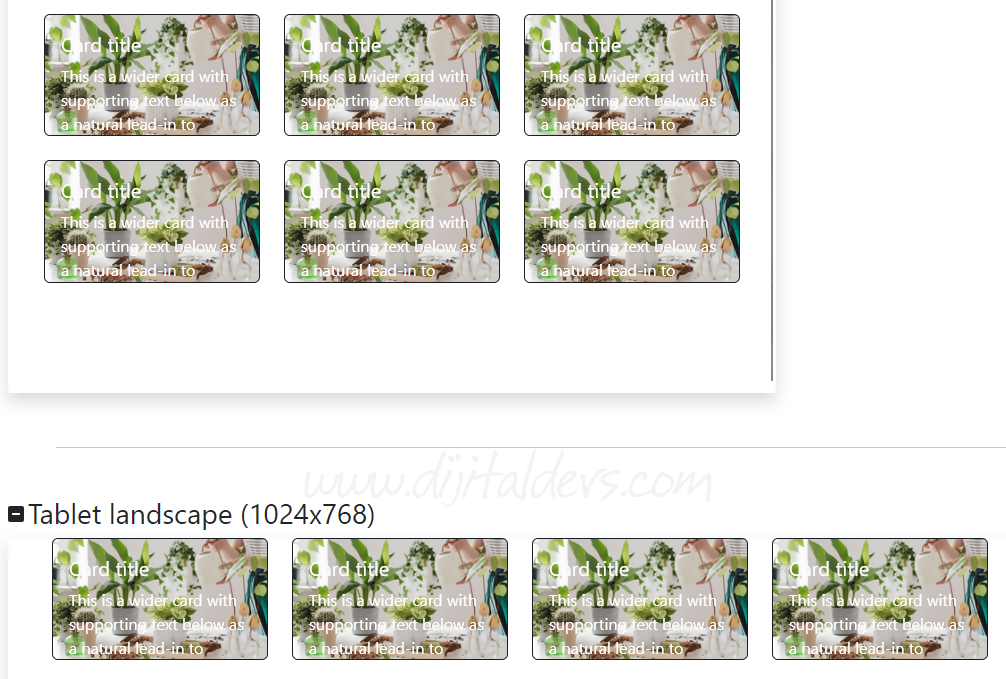Bootstrap Kart (Card) Kullanımı